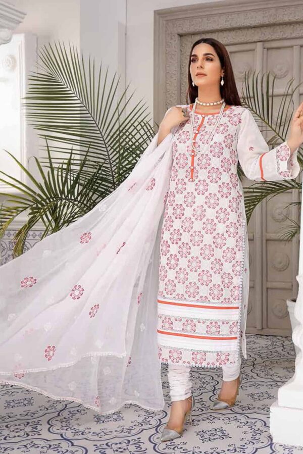 Breeze By Mahnur Embroidered Lawn Luxury Collection -22  MN22BL ML-02