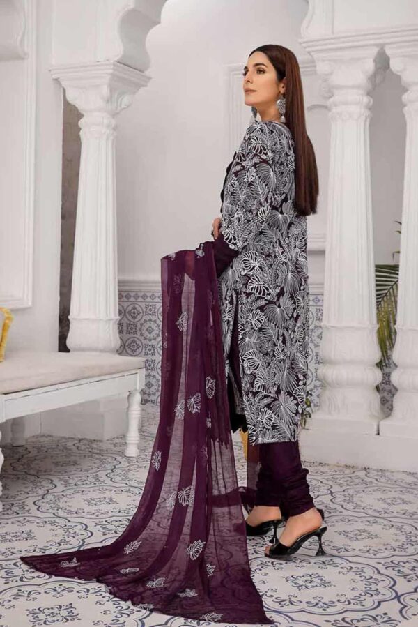 Breeze By Mahnur Embroidered Lawn Luxury Collection -22  MN22BL ML-08 (Copy)