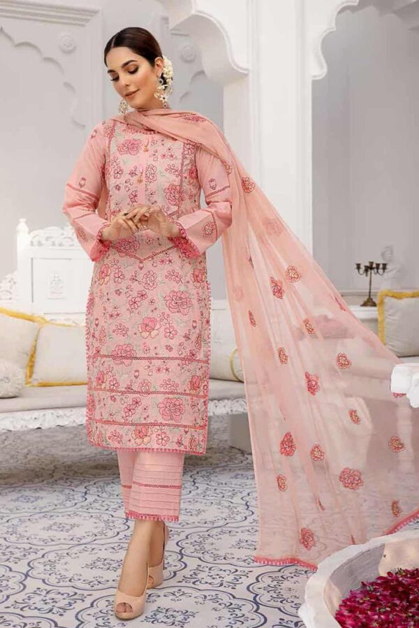 Breeze By Mahnur Embroidered Lawn Luxury Collection -22  MN22BL ML-07 (Copy)