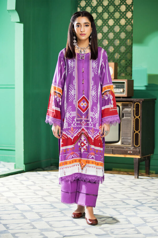 Ittehad Printed Lawn Kurti Collection - DS2214-KRT-PRP