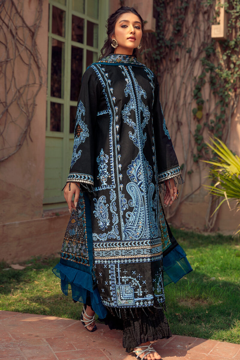 Aangan by noorangi embroidered luxury lawn - dahlia (ss-3744)