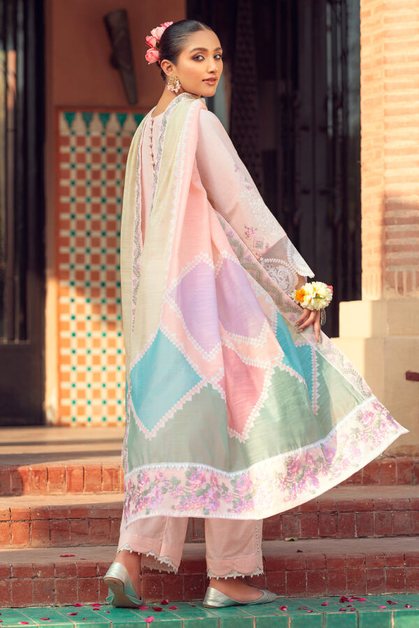 Aangan by noorangi embroidered luxury lawn - gull lila (ss-3743)