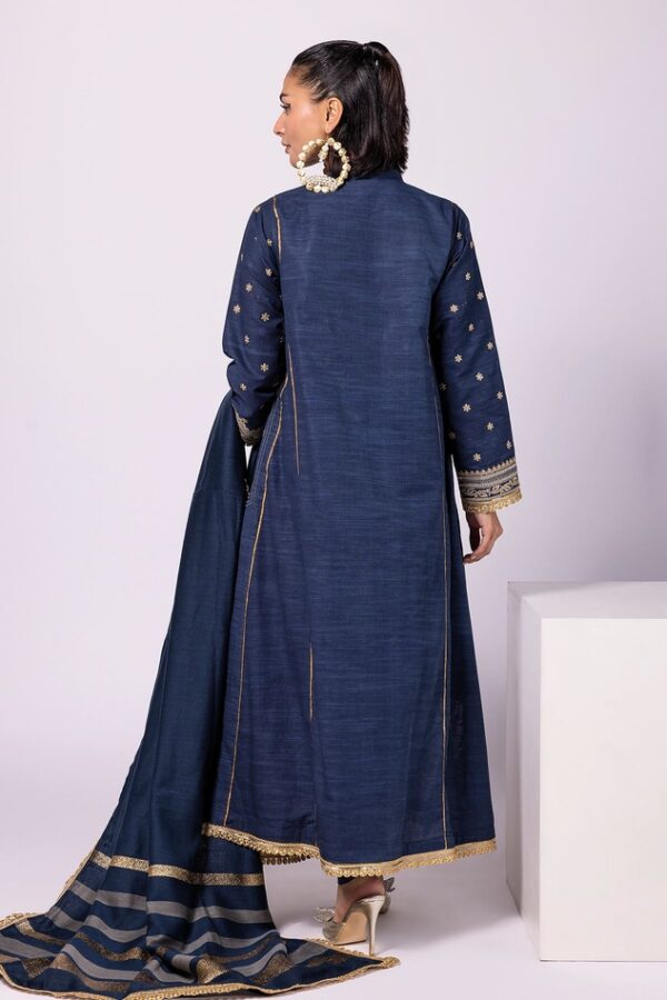 Khaadi winter collection'22 vol-2 | ok22406 blue (ss-3402) - pakistani suit