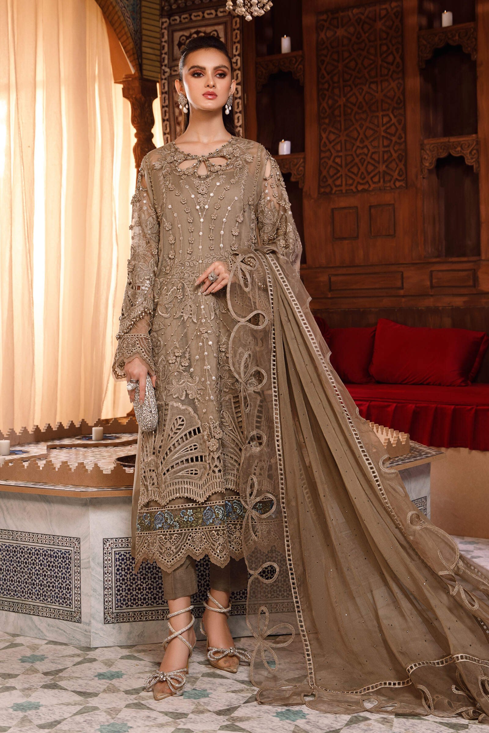 MARIA.B. Mbroidered Wedding Edition '23 | Coffee (BD-2501) (SS-3380)