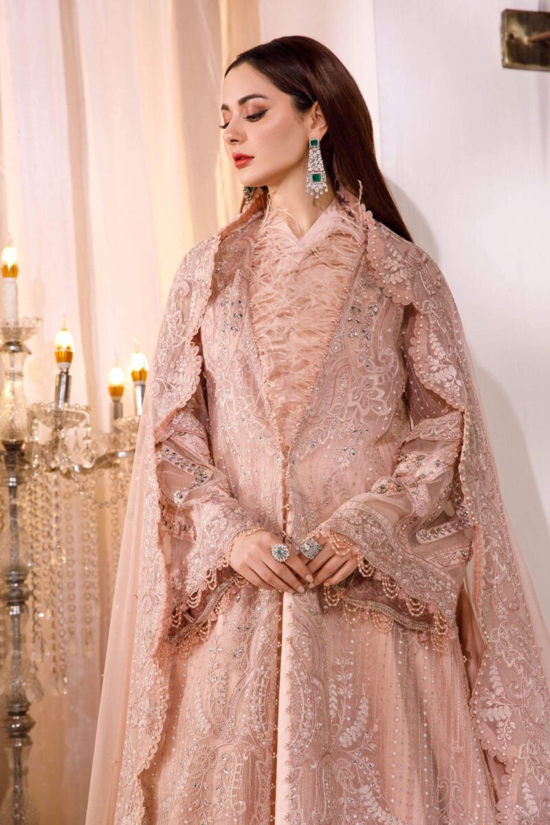 Maria. B. Mbroidered wedding edition | ash pink (bd-2505) (ss-3500)