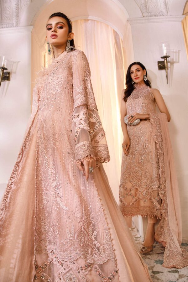 Maria. B. Mbroidered wedding edition | ash pink (bd-2505) (ss-3500)