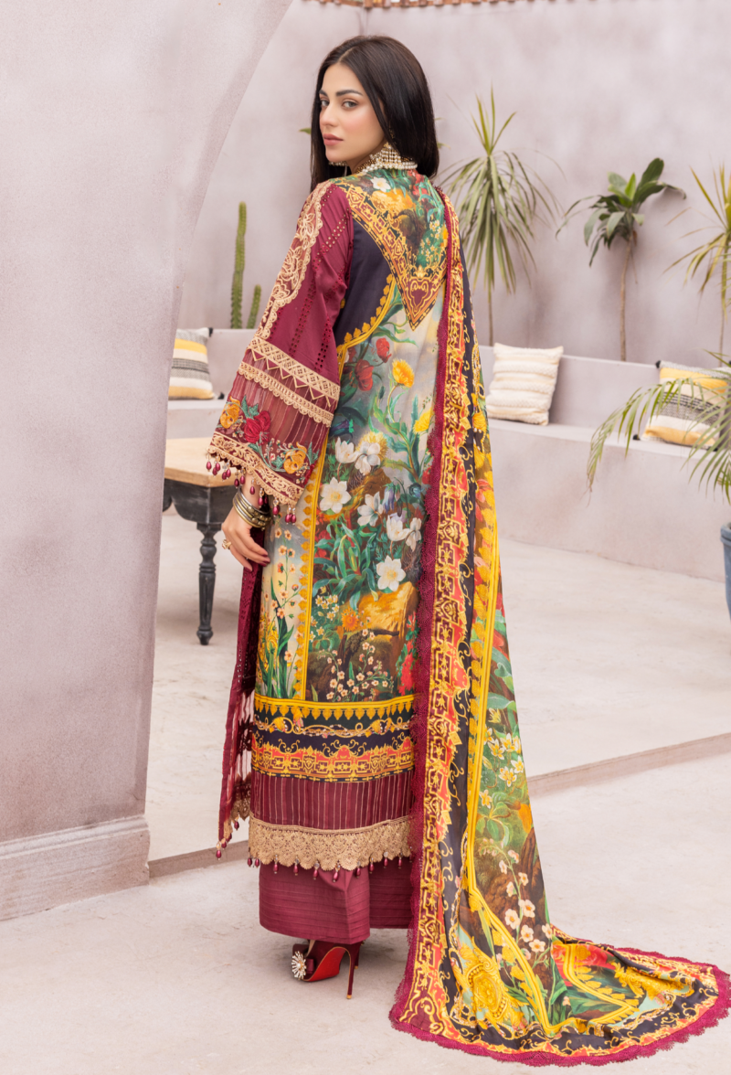 Adan's libas lawn pure cotton summer luxuriate | | topestry (ss-3650) - pakistani suit