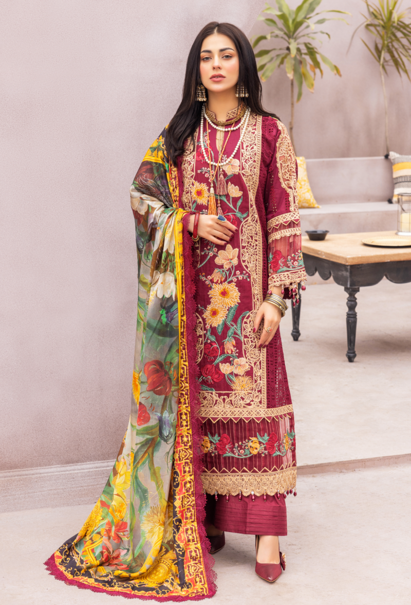 Adan's libas lawn pure cotton summer luxuriate | | topestry (ss-3650) - pakistani suit