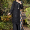 Fuchsia lawn by adan's libas | french black (ss-4634) - pakistani suit