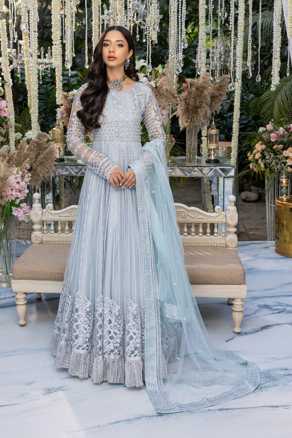 Blue Color Bridal Dress by Azure | Wedding Dress | Muskan