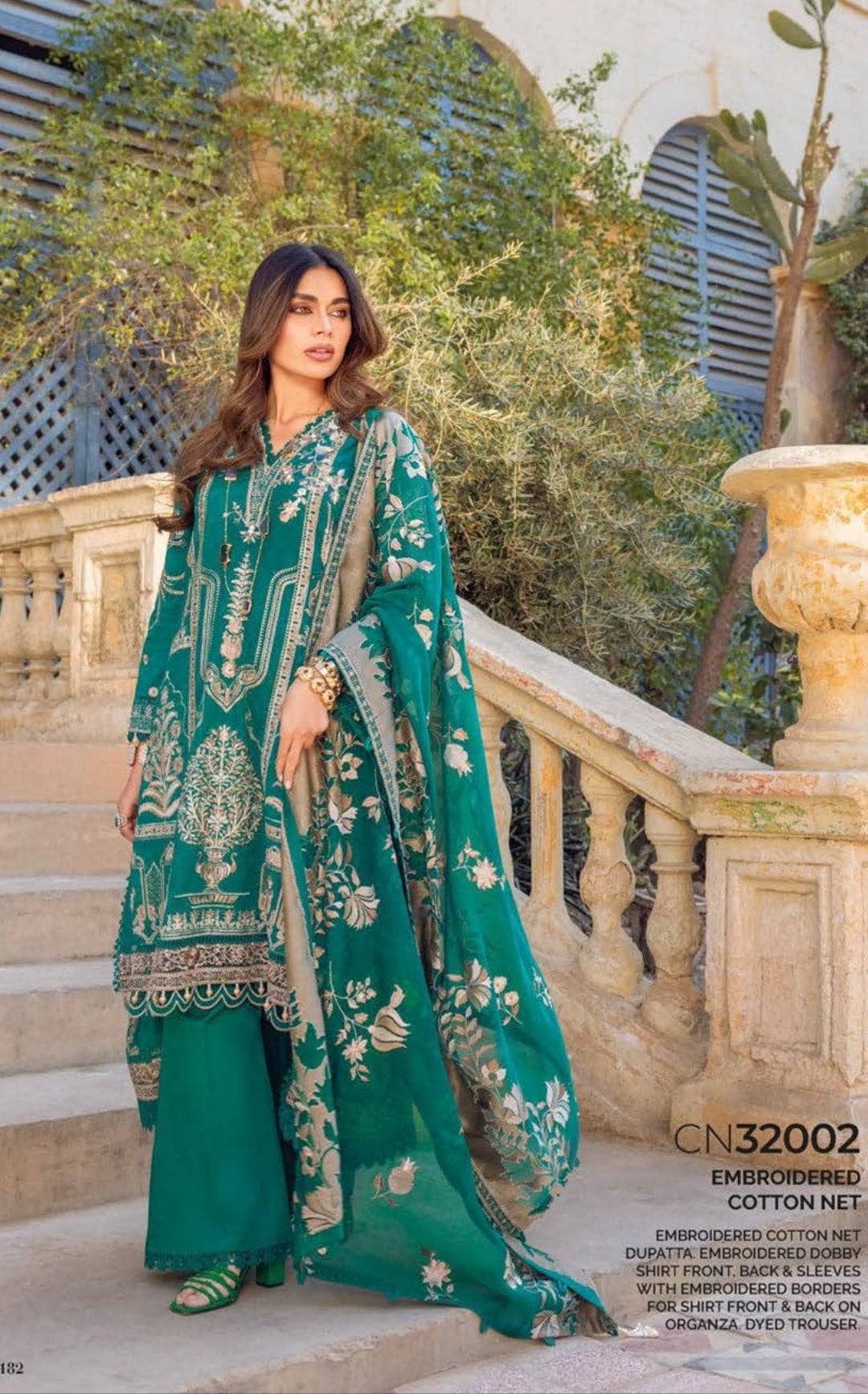 3PC Printed Lawn Unstitched Suit with Lacquer Printed Dupatta CL-32552 A |  GulAhmed