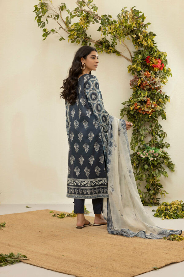 Everyday Basics Embroidered Lawn By Dhanak 2023 | DU-3136-GREY