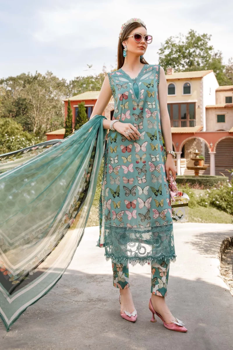 Mprints lawn by maria b | 1a (ss-4891) - pakistani suit