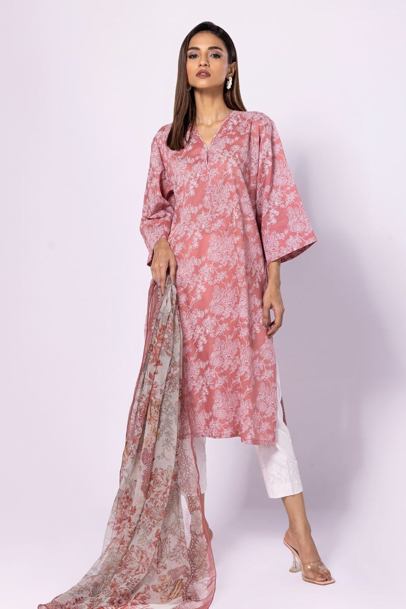 Khaadi spring summer lawn | lla23126_pink (ss-4197) - pakistani suit