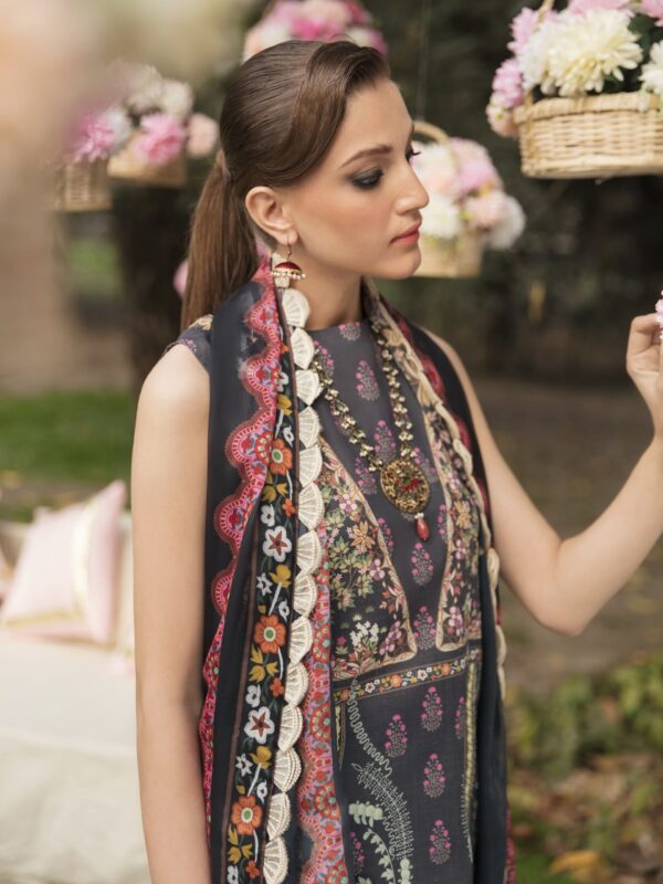 Ayzel by afrozeh bahaar luxury lawn | eid collection | azl-23-v1-10 (ss-3658) - pakistani suit