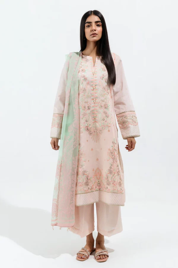 Beechtree luxury unstitched summer | mystic tint (ss-4247) - pakistani suit