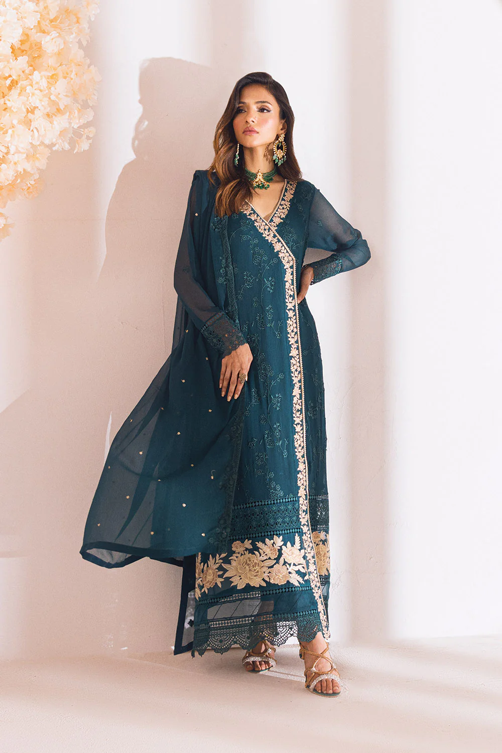Azure embroidered eid festive | royal meadow