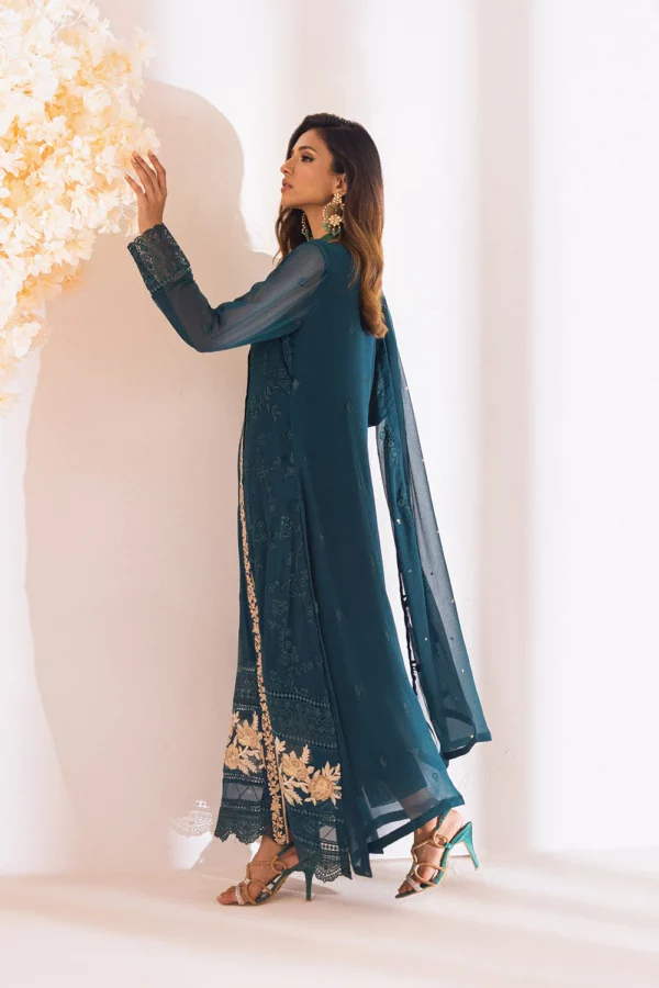 Azure embroidered eid festive | royal meadow