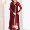 Azure embroidered eid festive | tempting berry