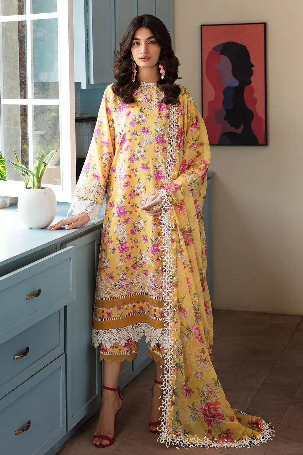 Afrozeh printkari summer lawn | summer sorbet (ss-4505) - pakistani suit