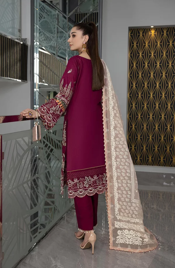 Razab Embroidered Luxury Lawn With Hand Made Work  | GLA-008 HM