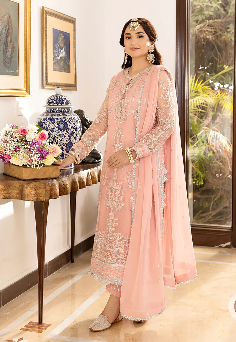 Shop White N Mauve Georgette Foil Printed Anarkali Gown After Six Wear  Online at Best Price | Cbazaar