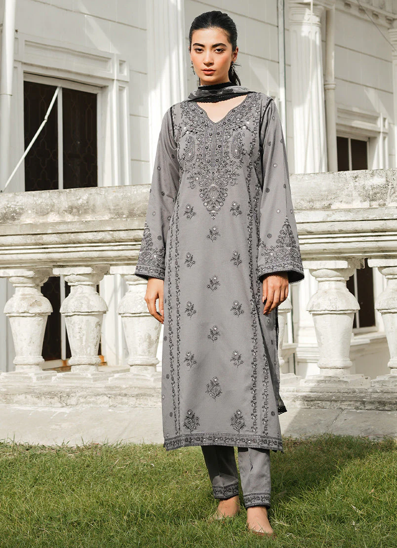 Image lawn | black & white | amarah (ss-4590) - pakistani suit