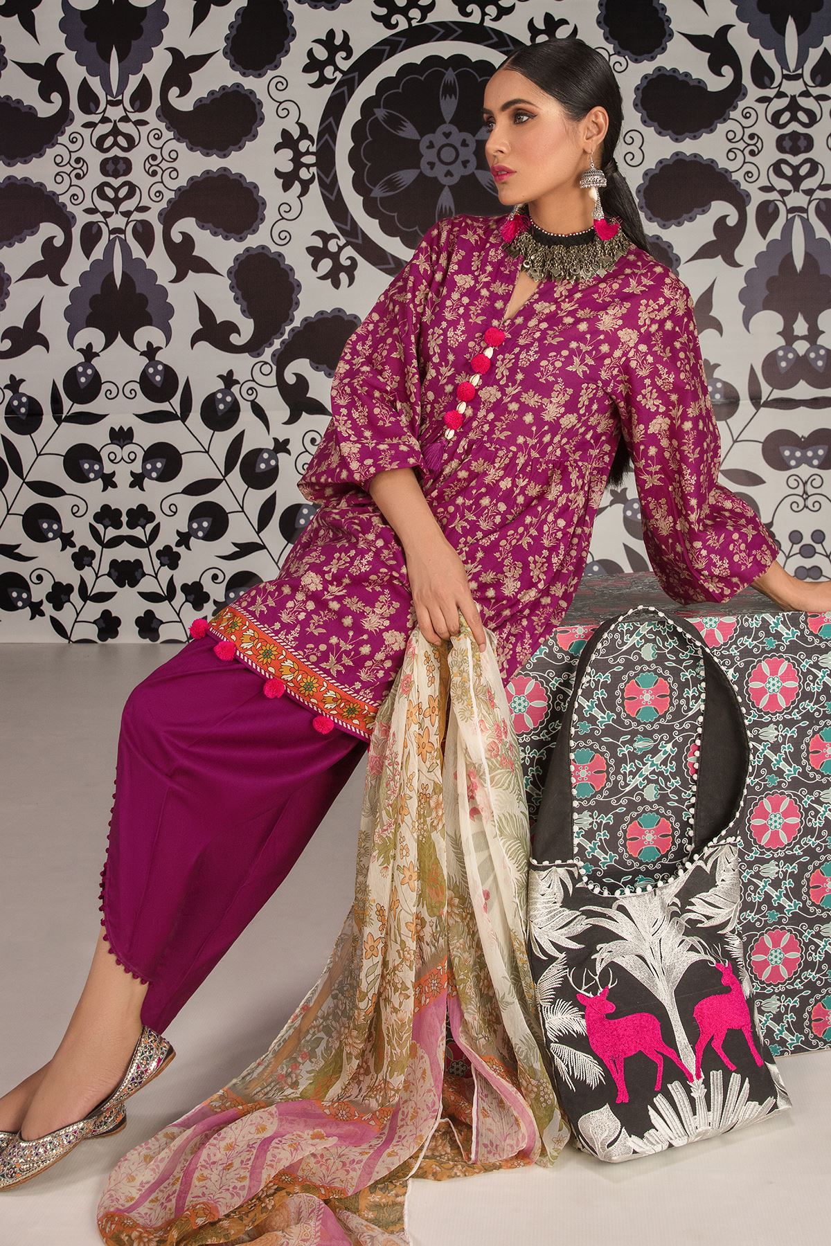 Safiya Khadi 2 Piece Winter Embroidery _Teal salwwar suit – Eimaani Wear