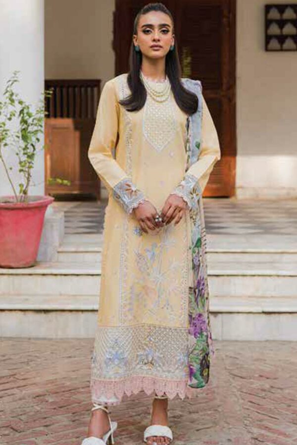 Wisteria By Roheenaz Embroidered Lawn Suits 2023| RUNSS23021A Bahar