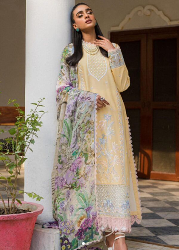 Wisteria By Roheenaz Embroidered Lawn Suits 2023| RUNSS23021A Bahar
