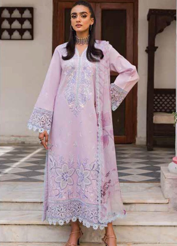 Wisteria By Roheenaz Embroidered Lawn Suits 2023| RUNSS23024A Diba (SS-4277)