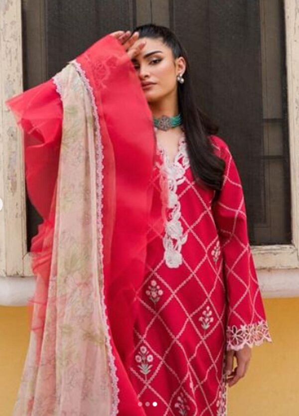 Wisteria By Roheenaz Embroidered Lawn Suits 2023| RUNSS23026A Almas