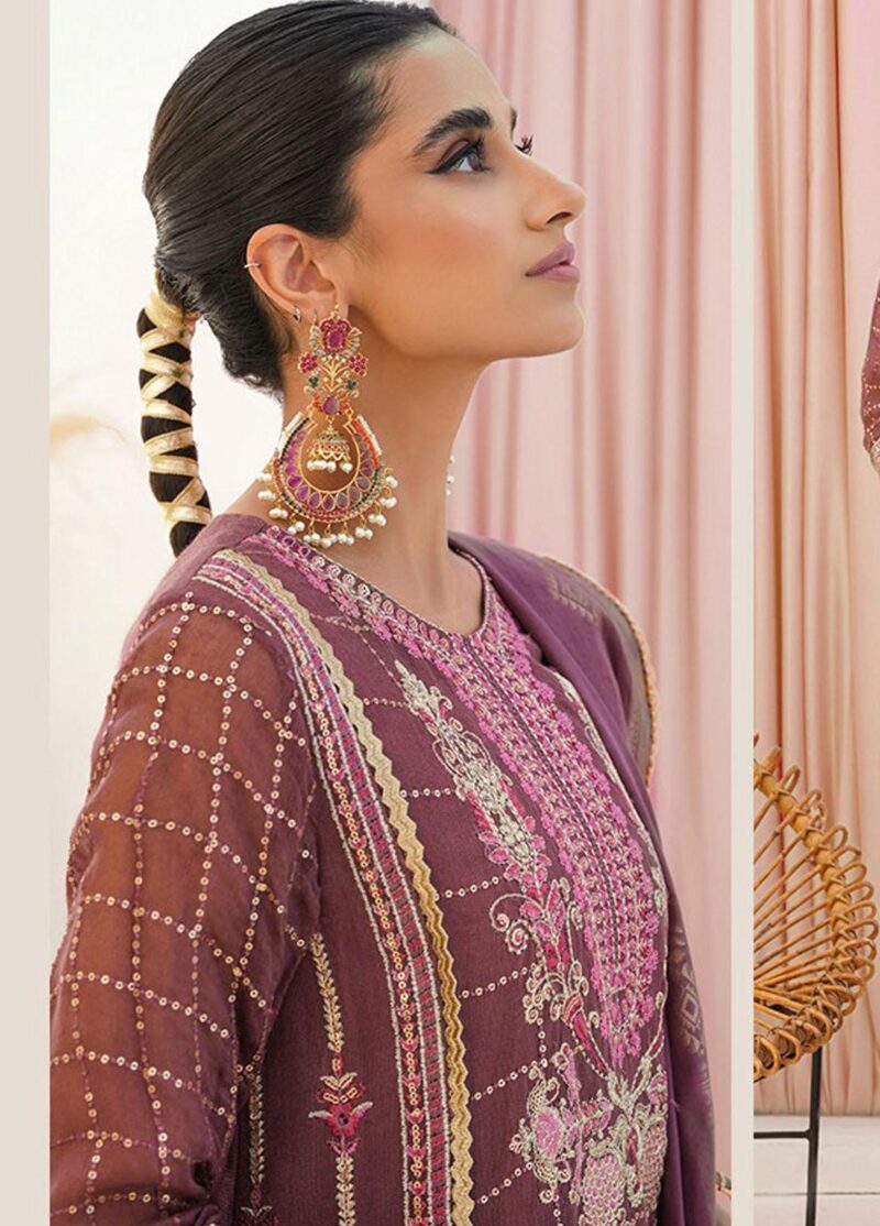 Zellbury embroidered lawn luxury collection | zb23ul d-30356 (ss-4268) - pakistani suit