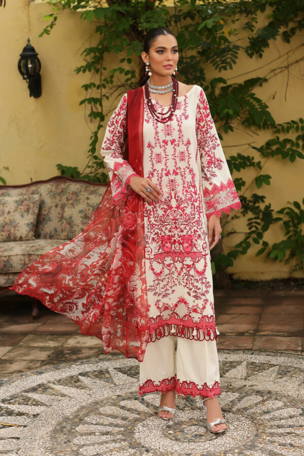 Luxe By Elaf Luxury Embroidered Collection 23| ELJ-05B SNOWRUBY