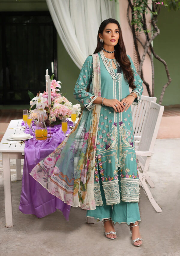 Luxe By Elaf Luxury Embroidered Collection 23| ELJ-01B MILANI