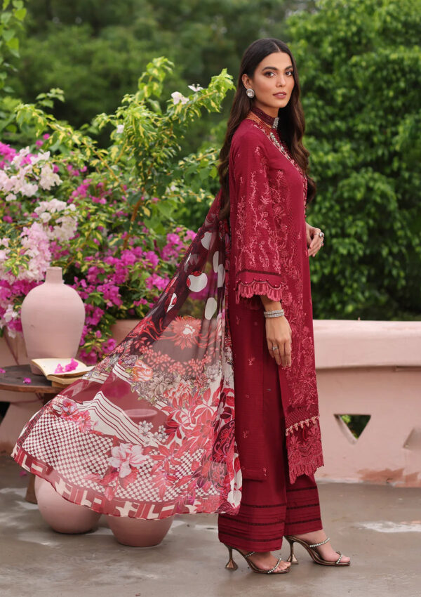 Luxe By Elaf Luxury Embroidered Collection 23| ELJ-04A CRIMSON