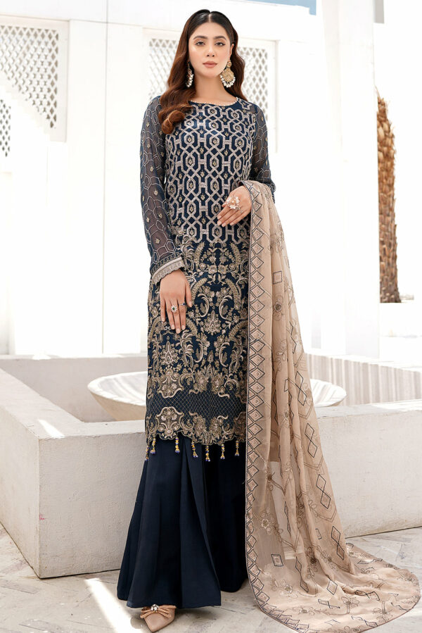 Afsaneh By Maryam's Embroidered Collection Vol 03 | A-308