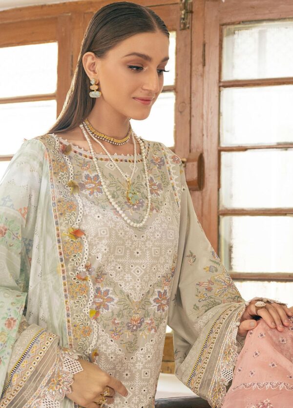 Baroque Embroidered Swiss Lawn Collection 23 | BQU-SL11-D07