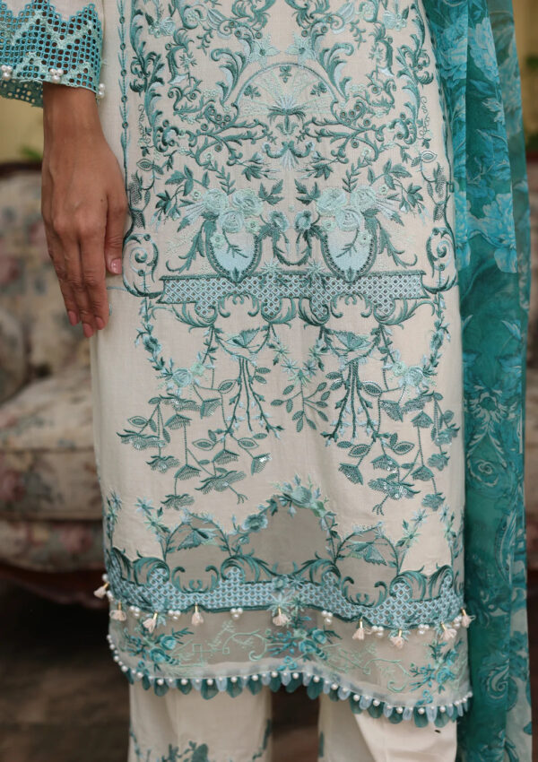 Luxe By Elaf Luxury Embroidered Collection 23| ELJ-05A ICEDREAM
