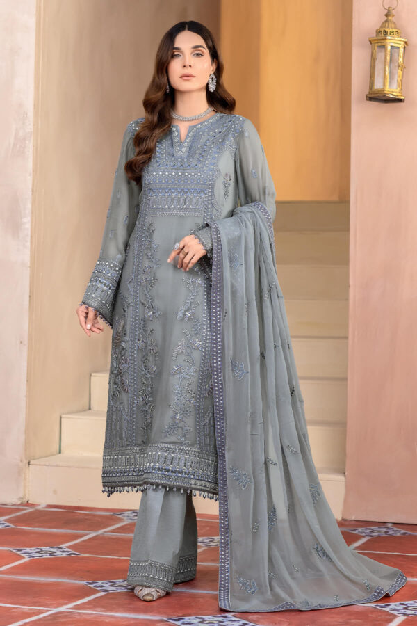 Elnaz By Flossie Chiffon Collection Vol 01 2023 | ULTIMATE GREY (A)