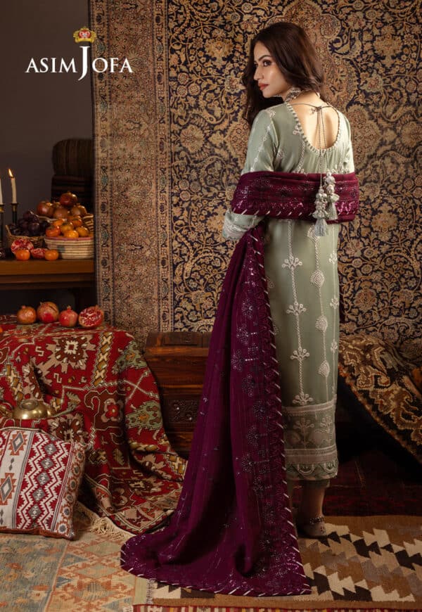 Kashmiri taanka shawl by asim jofa 2023 | ajkt-01