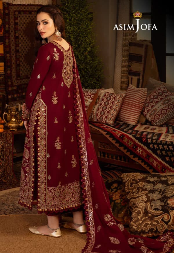Kashmiri taanka shawl by asim jofa 2023 | ajkt-08