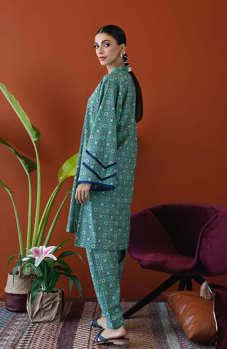 Co-ord set unstiched | orient winter collection vol 1 | nrds-23-143/u green