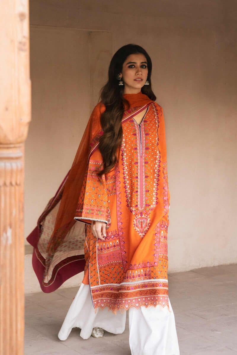 Zara shahjahan luxury eid lawn | abroo-a (ss-2027)