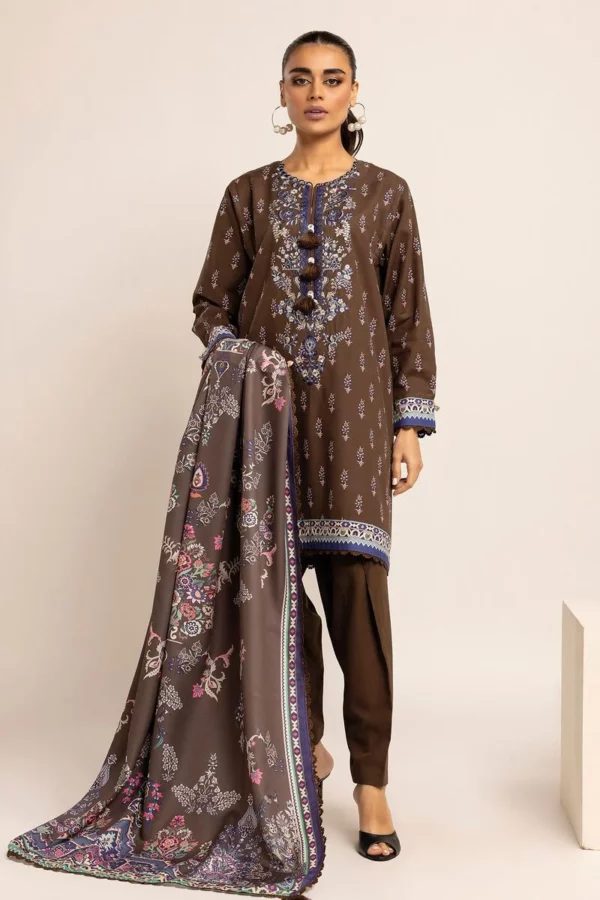 Khaadi winter story | 2023 collection | bk231002_d-brown