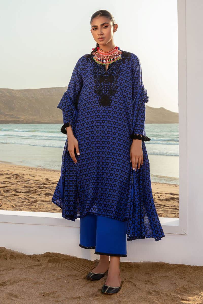 Khaadi winter story | 2023 collection | blk231008_blue