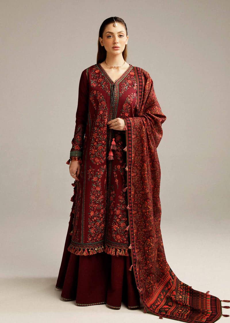 Hussain rehar shawl khaddar | ruby