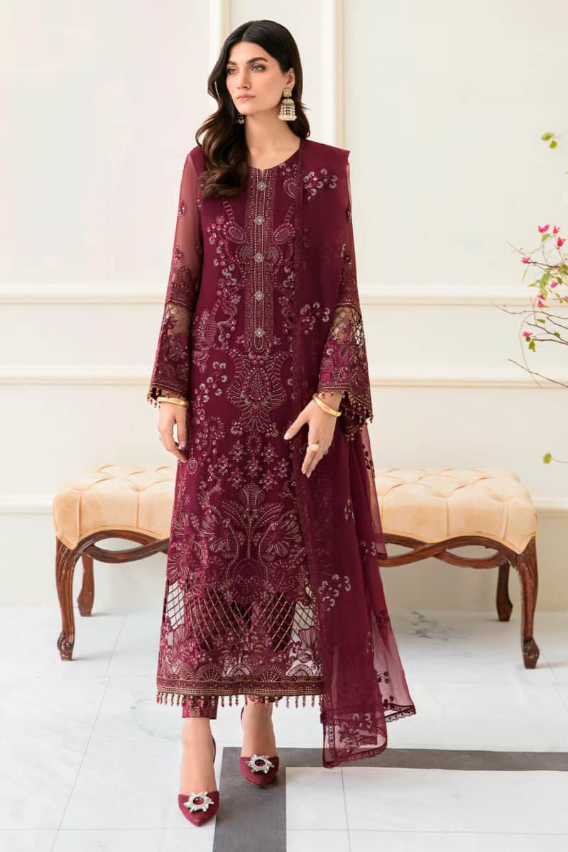 Safeera by flossie chiffon collection vol 12 | apple red (a)
