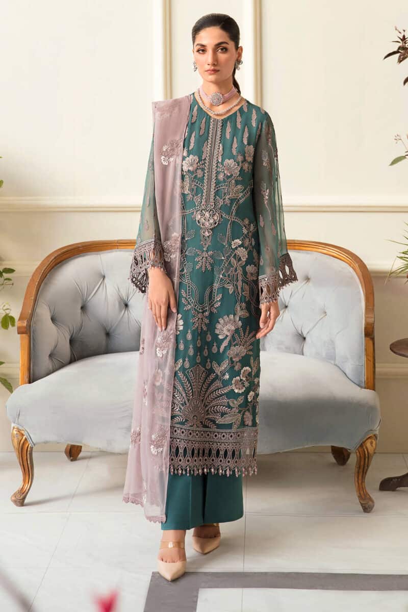 Safeera by flossie chiffon collection vol 12 | brush green
