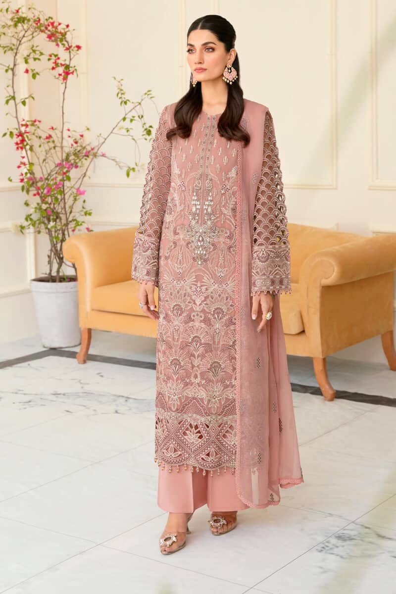 Safeera by flossie chiffon collection vol 12 | shell pink (a)